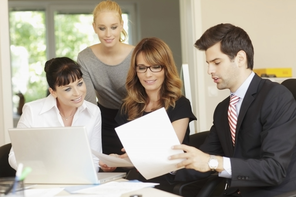 group of people working 